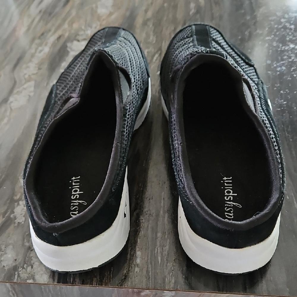 Easy Spirit Black Mesh Slip-On Sneakers